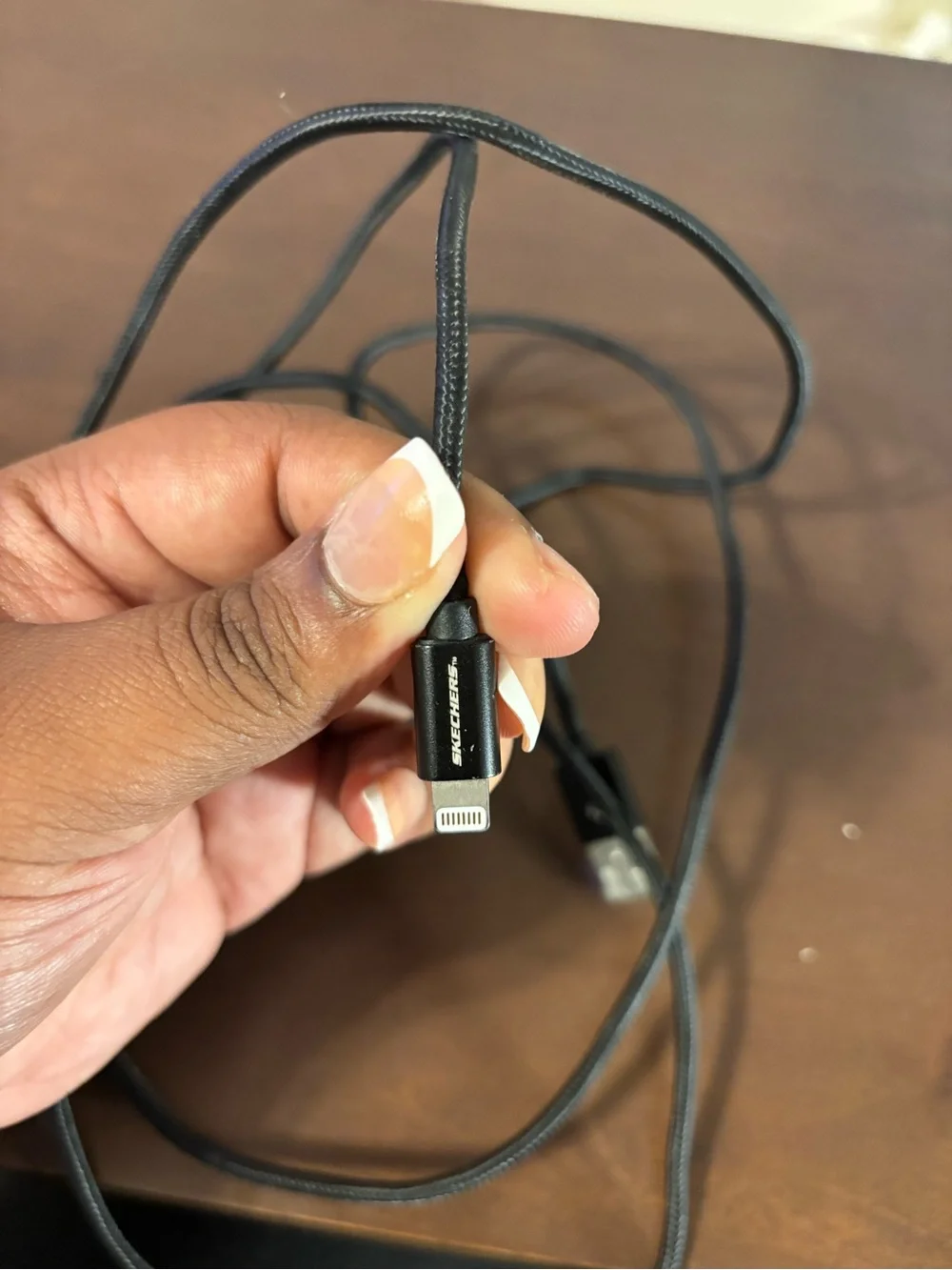 Skechers Braided Lightning Charging Cable USB-A to iPhone iPad - untested